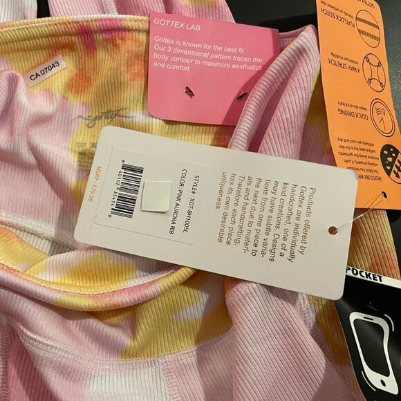 Gottex Women's Rachel Pink Aurora Rib Leggings - NWT - Picture 6 of 6